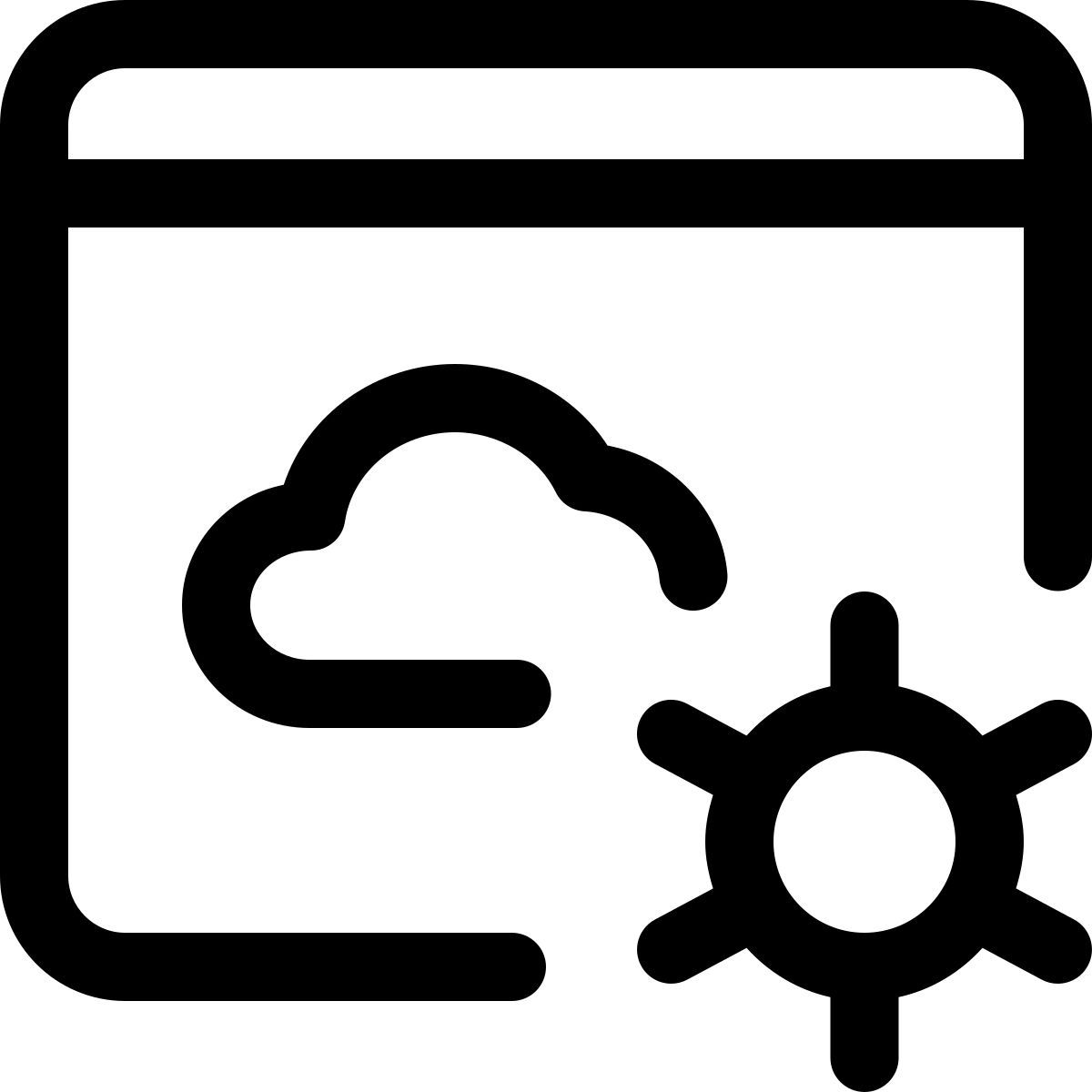 cloud server settings icon