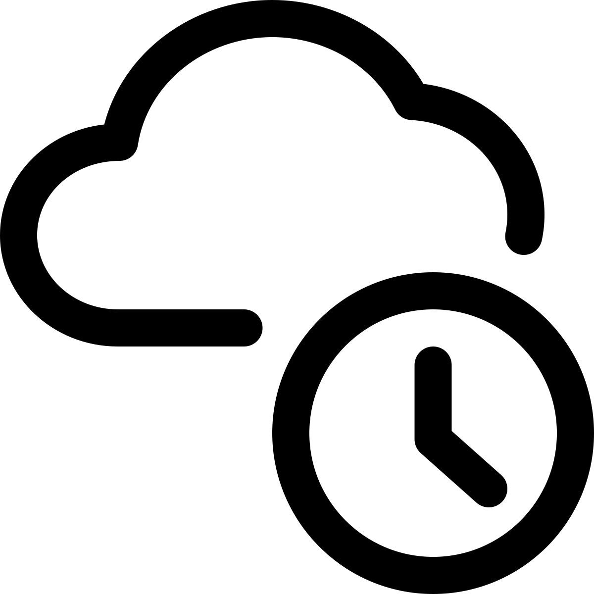 cloud history icon