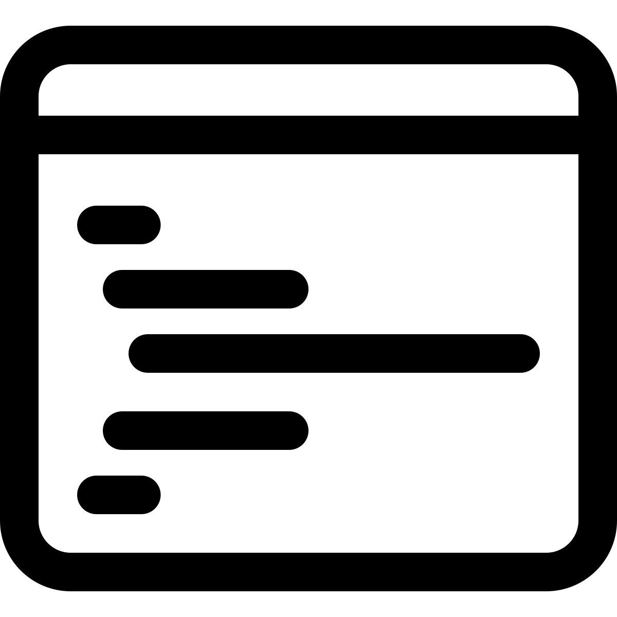 code lines icon