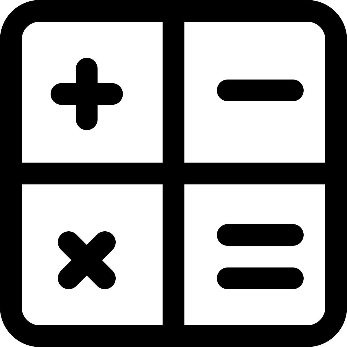 símbolos matemáticos icon