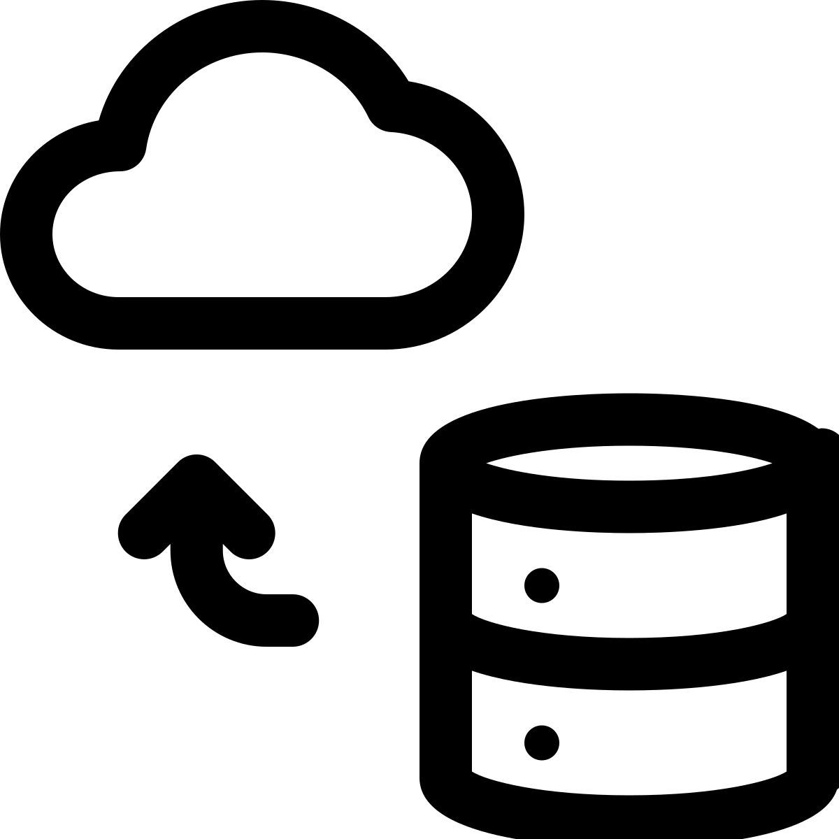 cloud data transfer icon