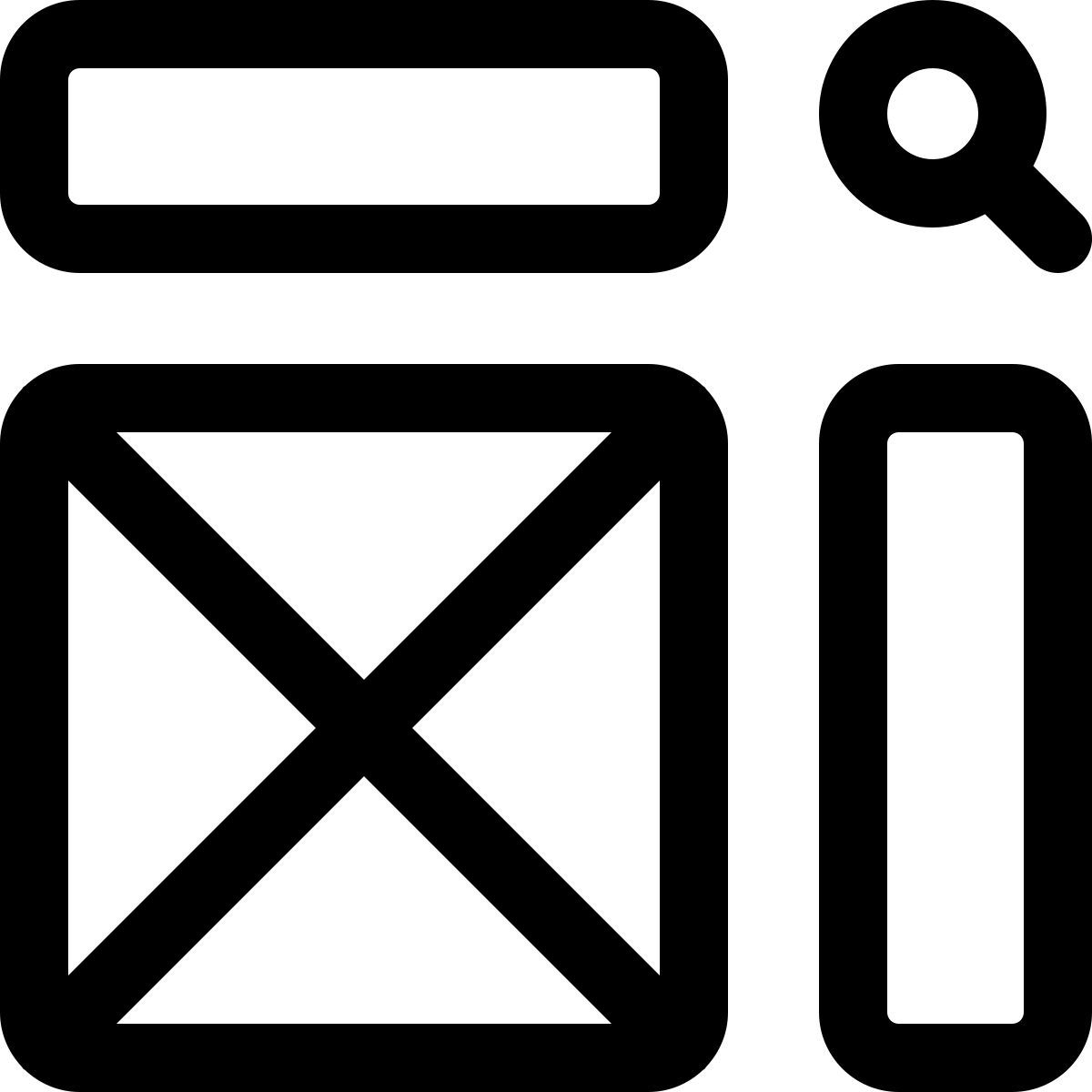 diseño con barra lateral icon