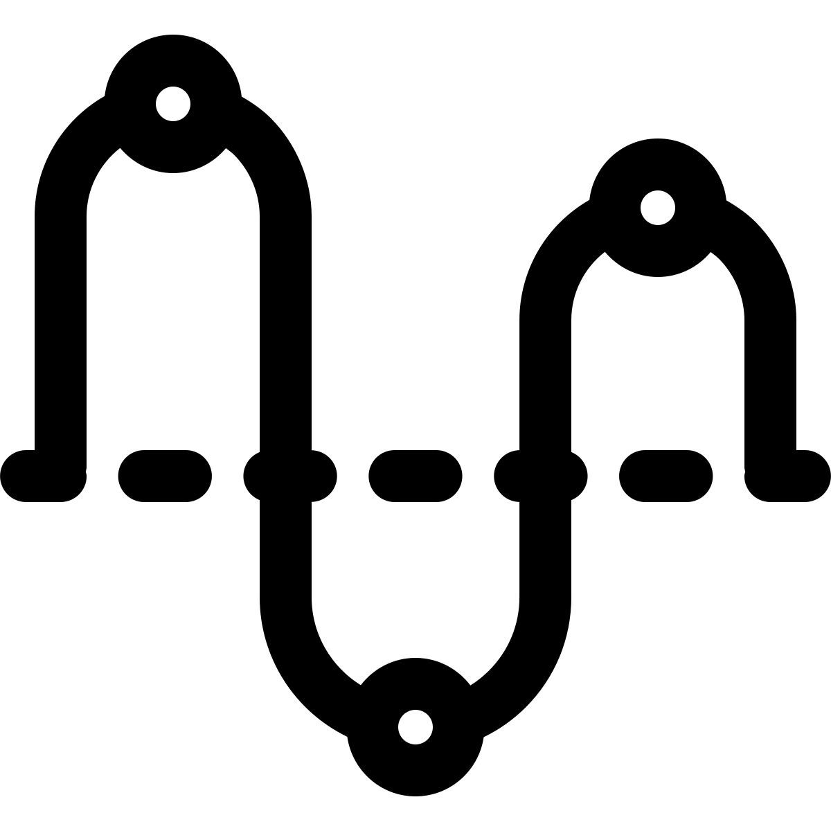 high amplitude curve icon