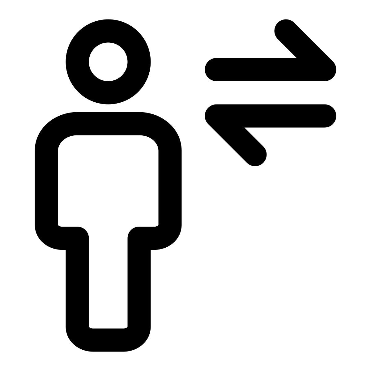 data transfer among the peers of the group with opposite arrows icon