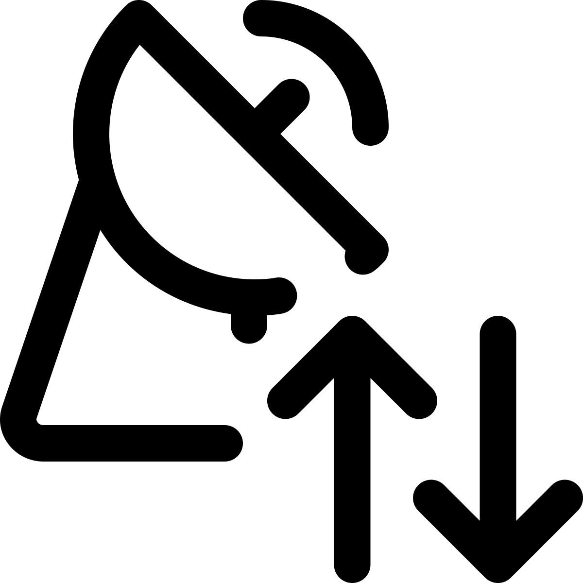 satellite dish transfer icon