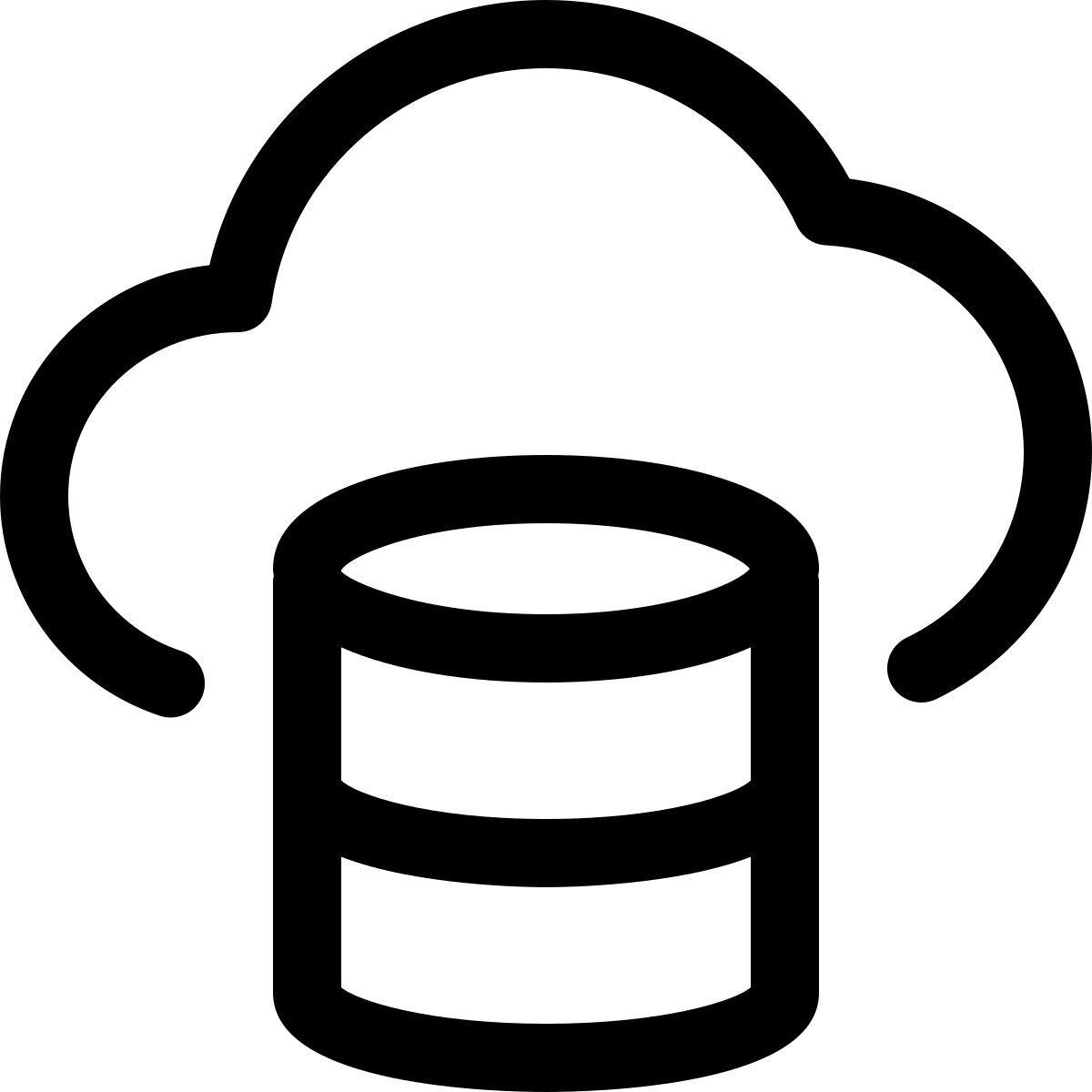 base de données cloud icon