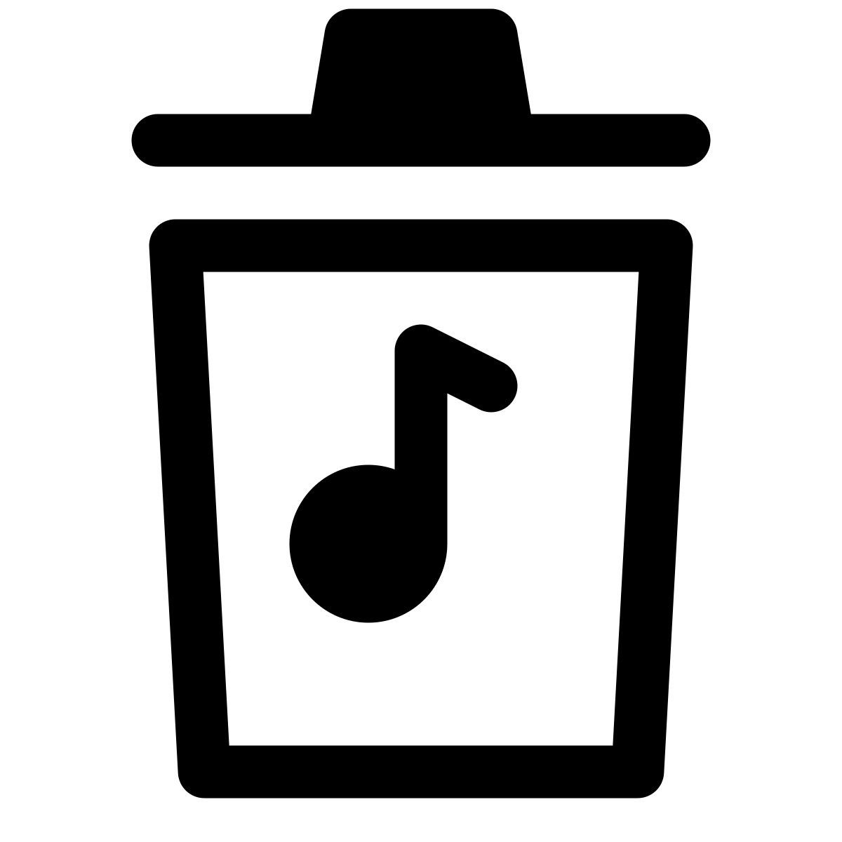 delete music icon