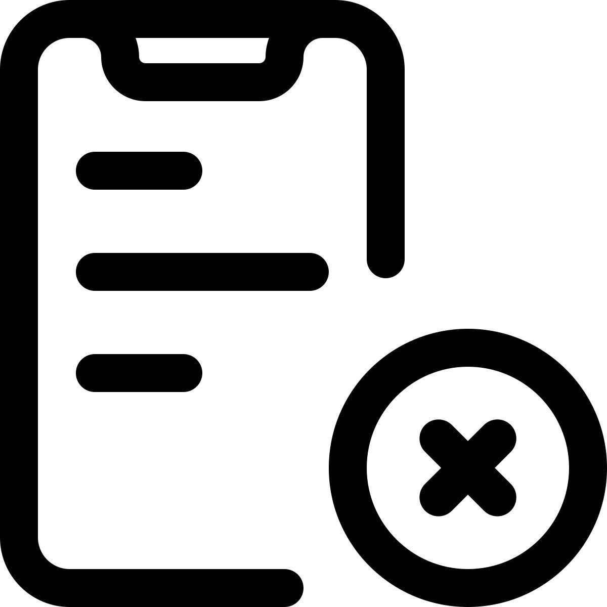 delete content icon