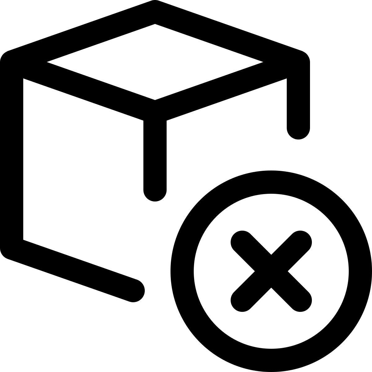 delete 3d model icon