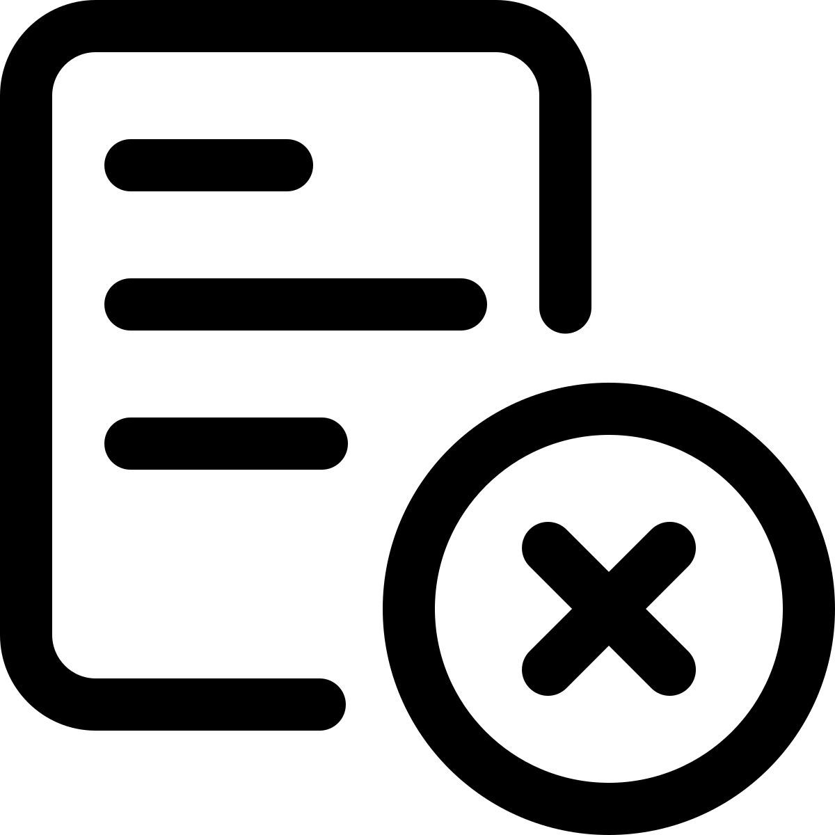 delete document icon