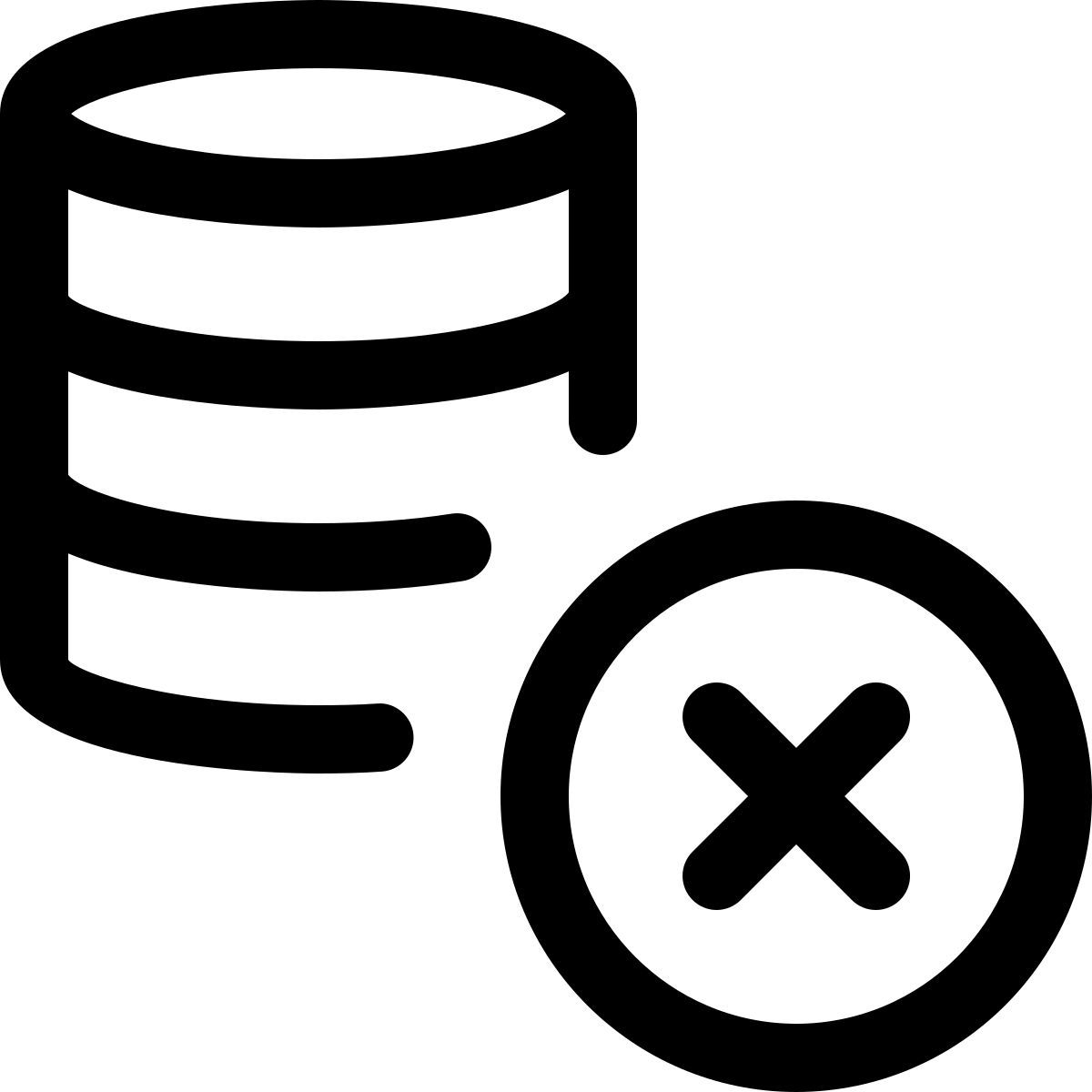 elimina database icon