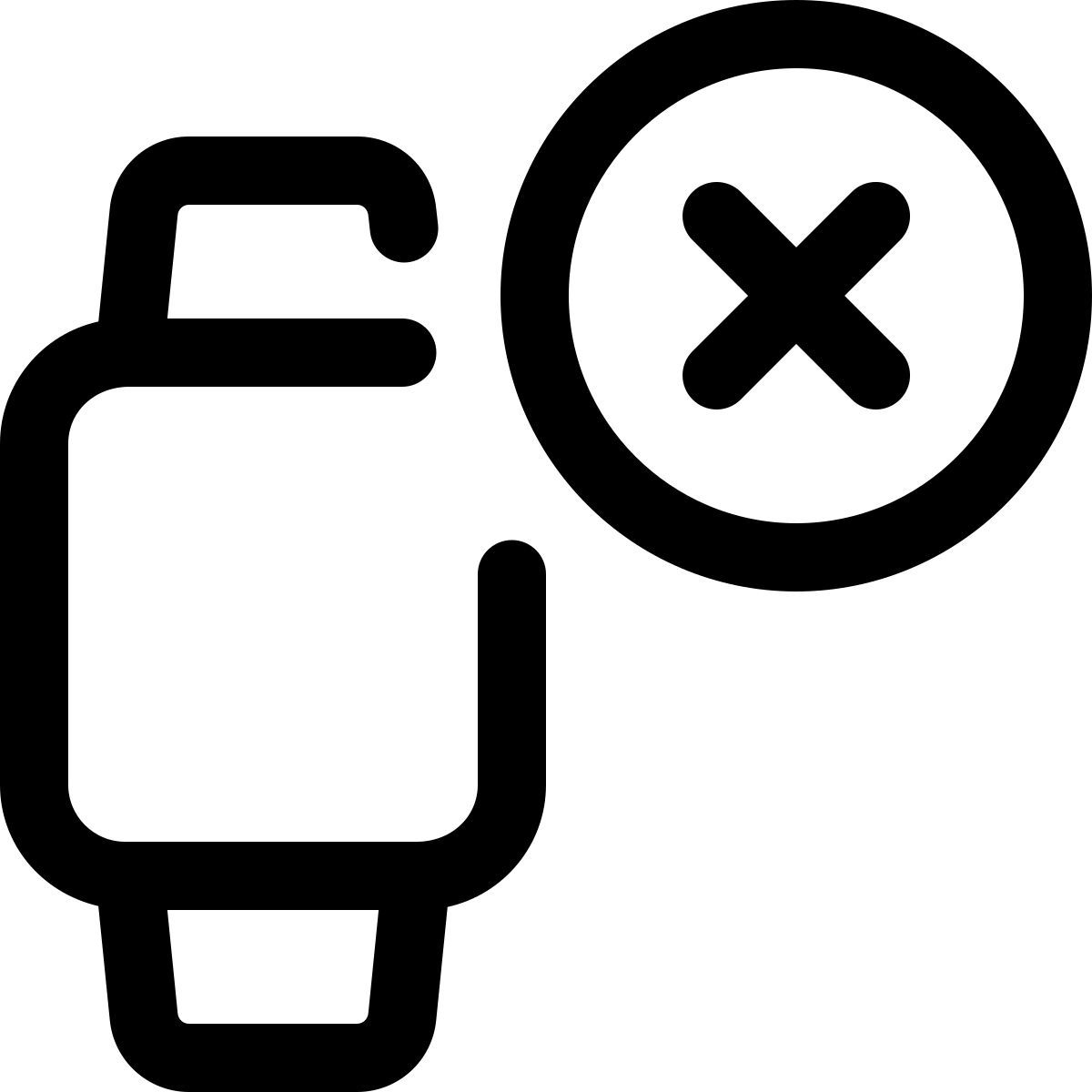 delete smartwatch app icon
