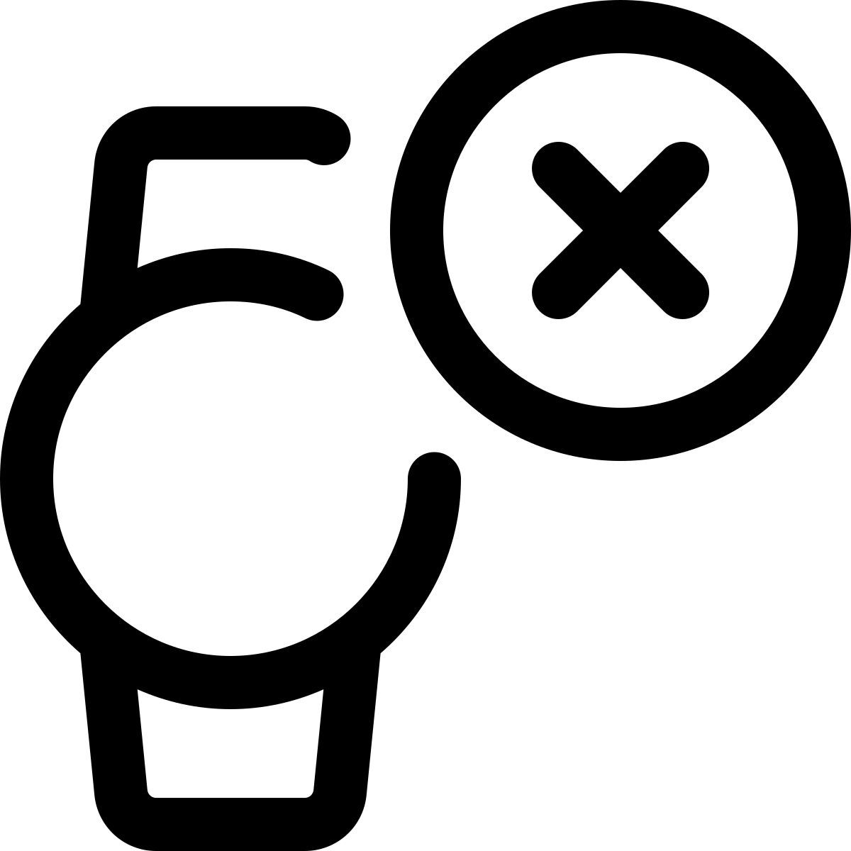 elimina l'app smartwatch icon