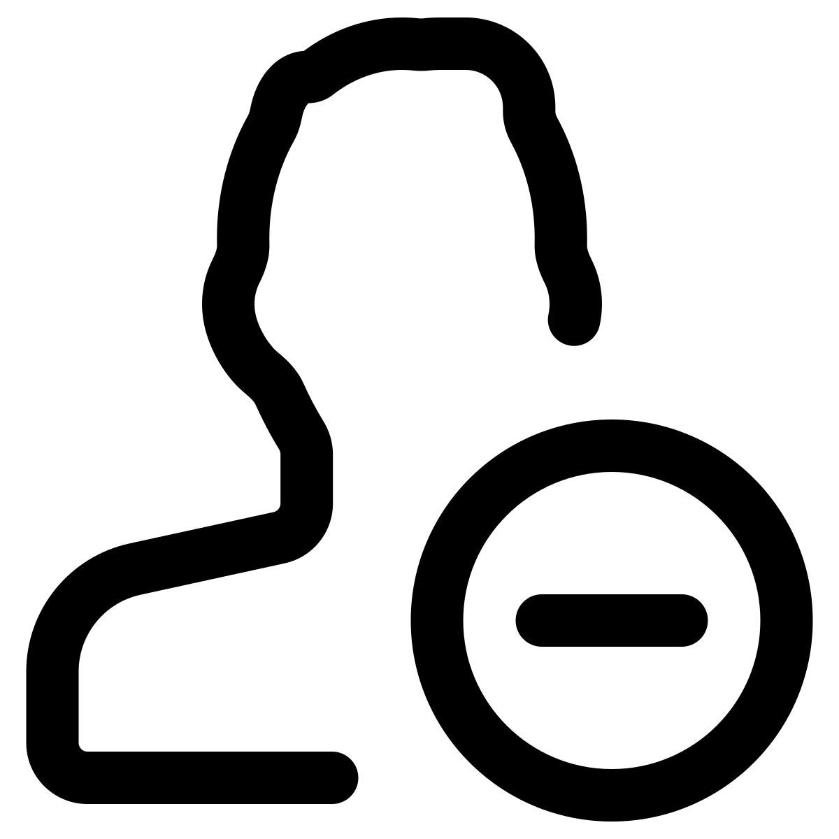 elimina utente icon