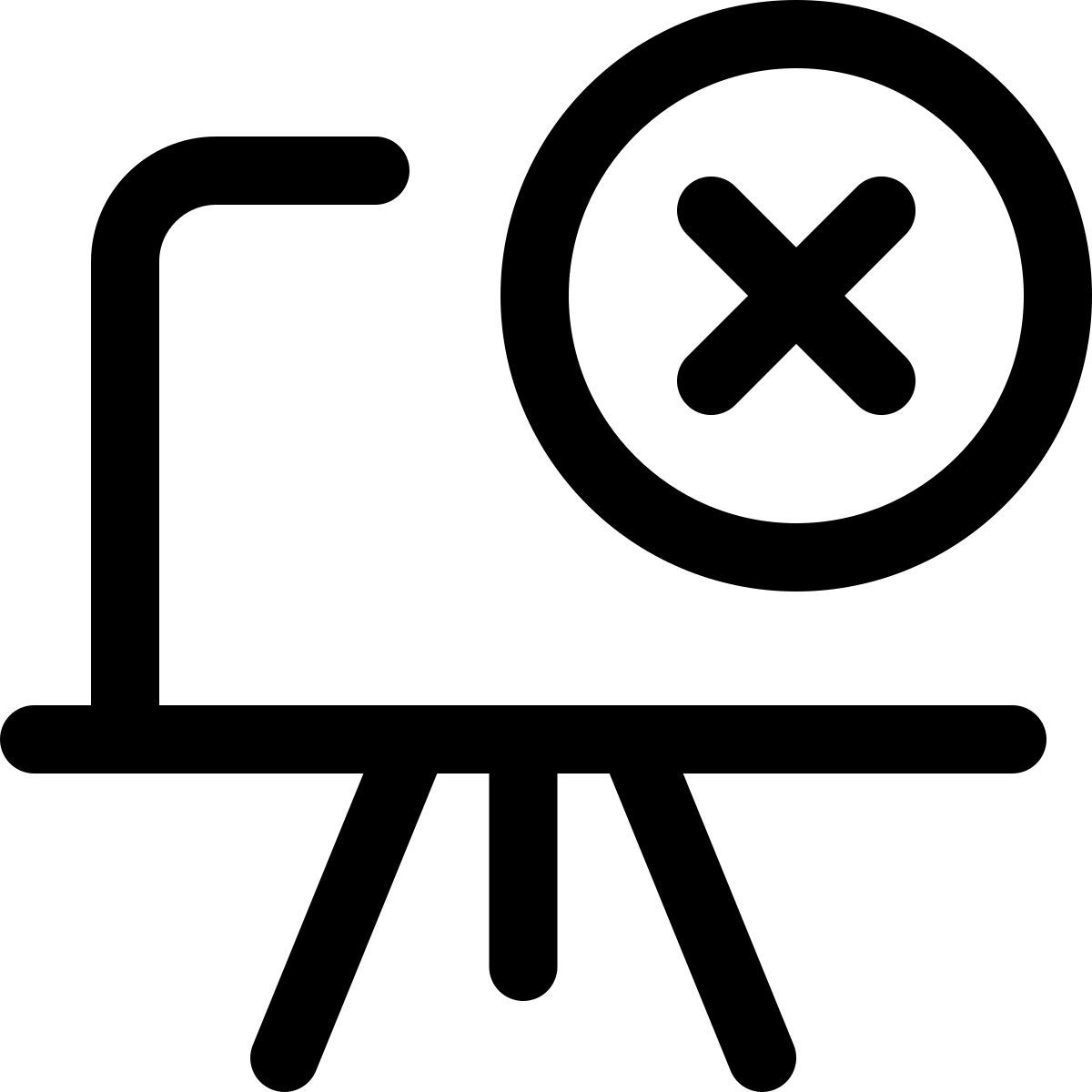tableau interactif supprimer icon