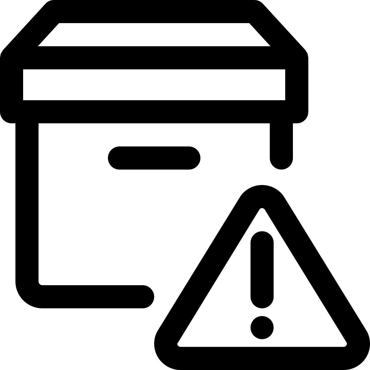 parcel warning icon