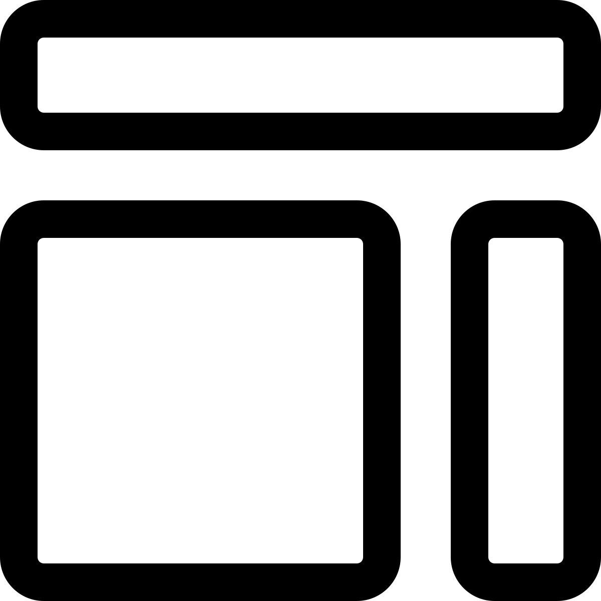 layout de conteúdo icon