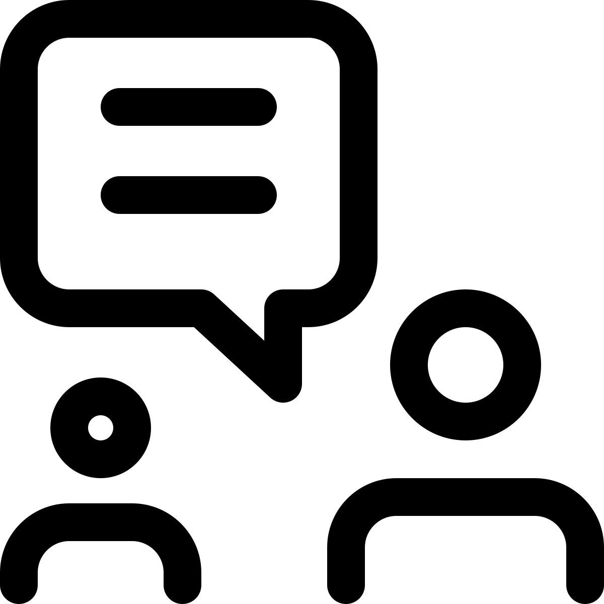 company discussion icon