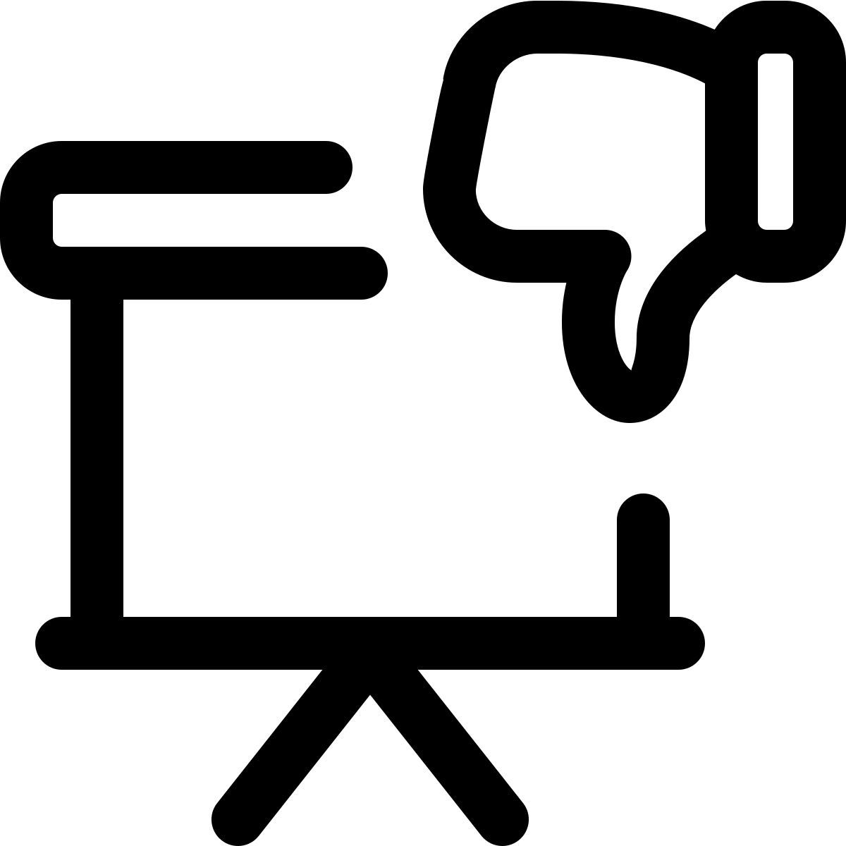 disliked presentation icon