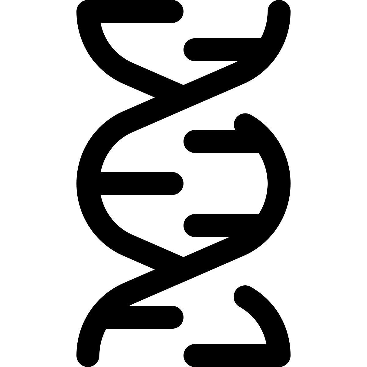 estrutura do dna de um corpo humano em movimento circular icon