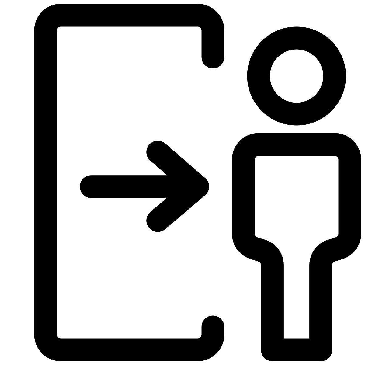 sortie des passagers icon