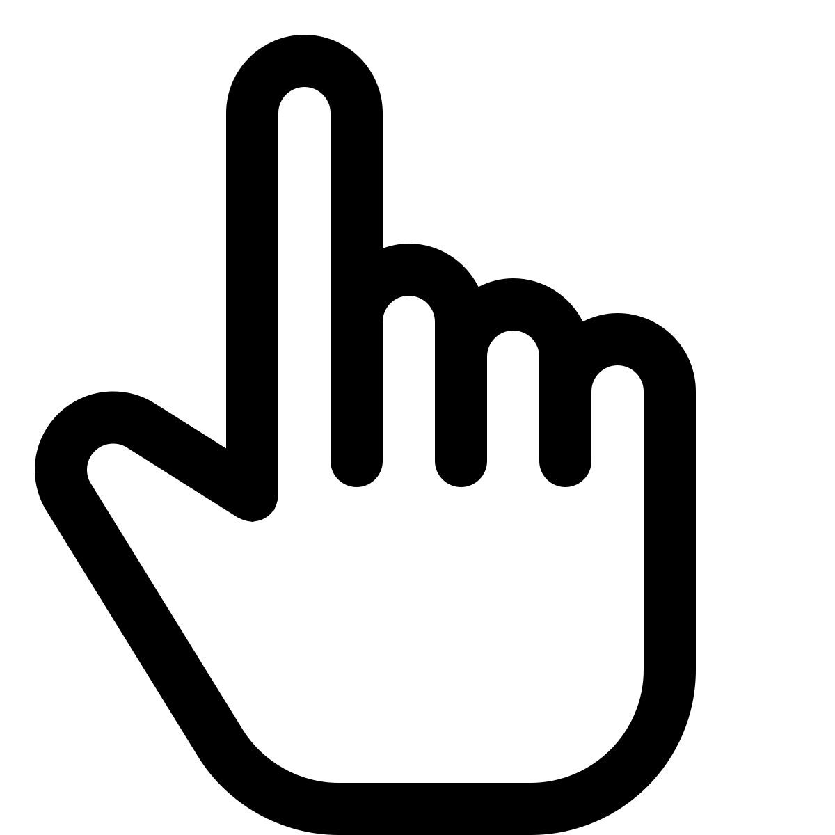 Nach oben zeigen icon