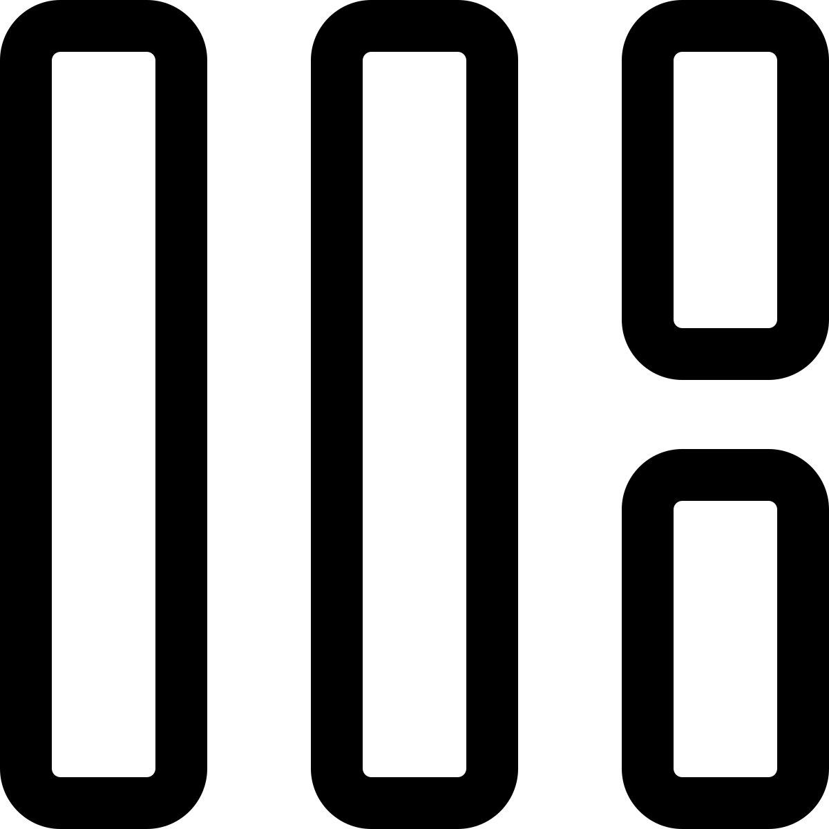 disposizione verticale icon