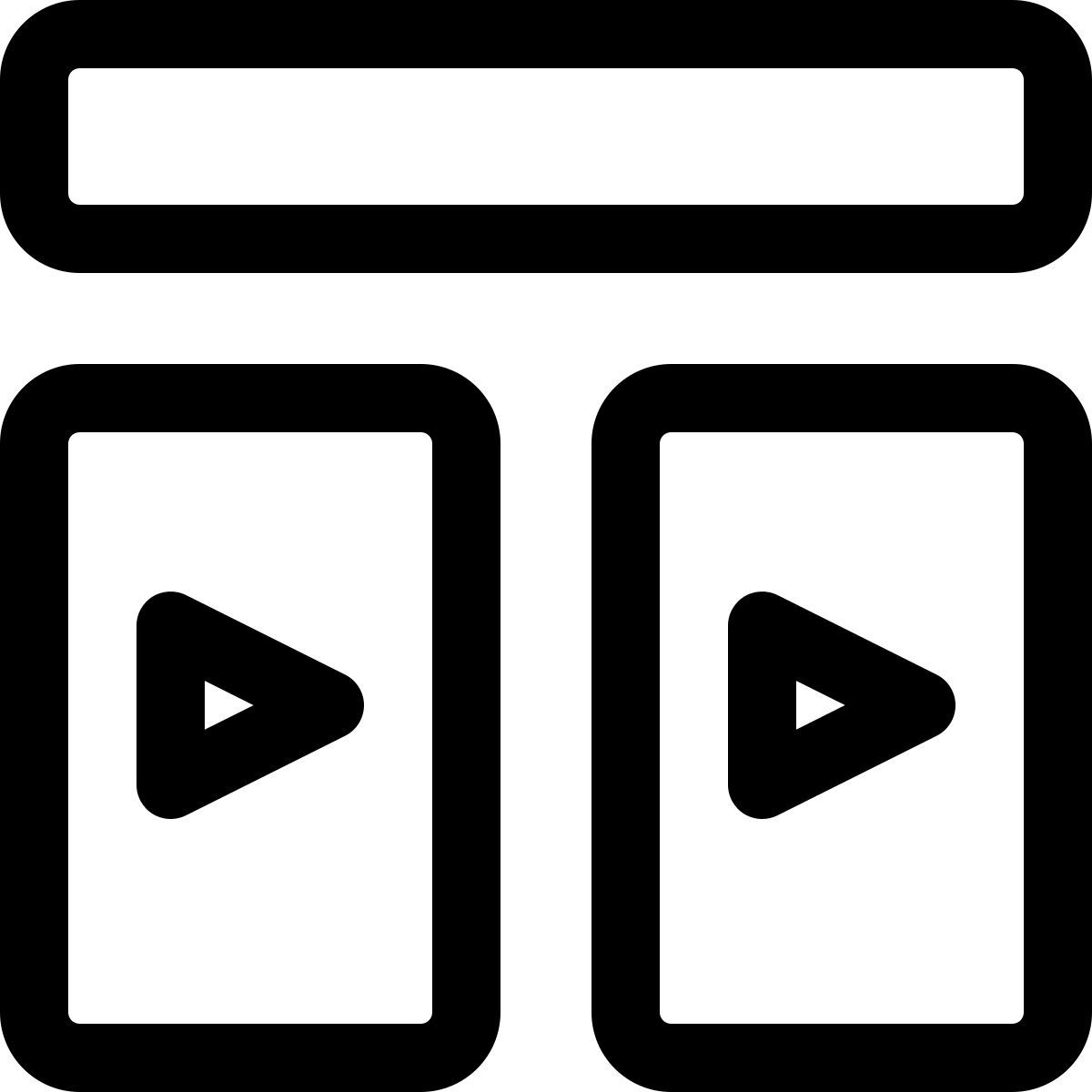comparaison vidéo icon