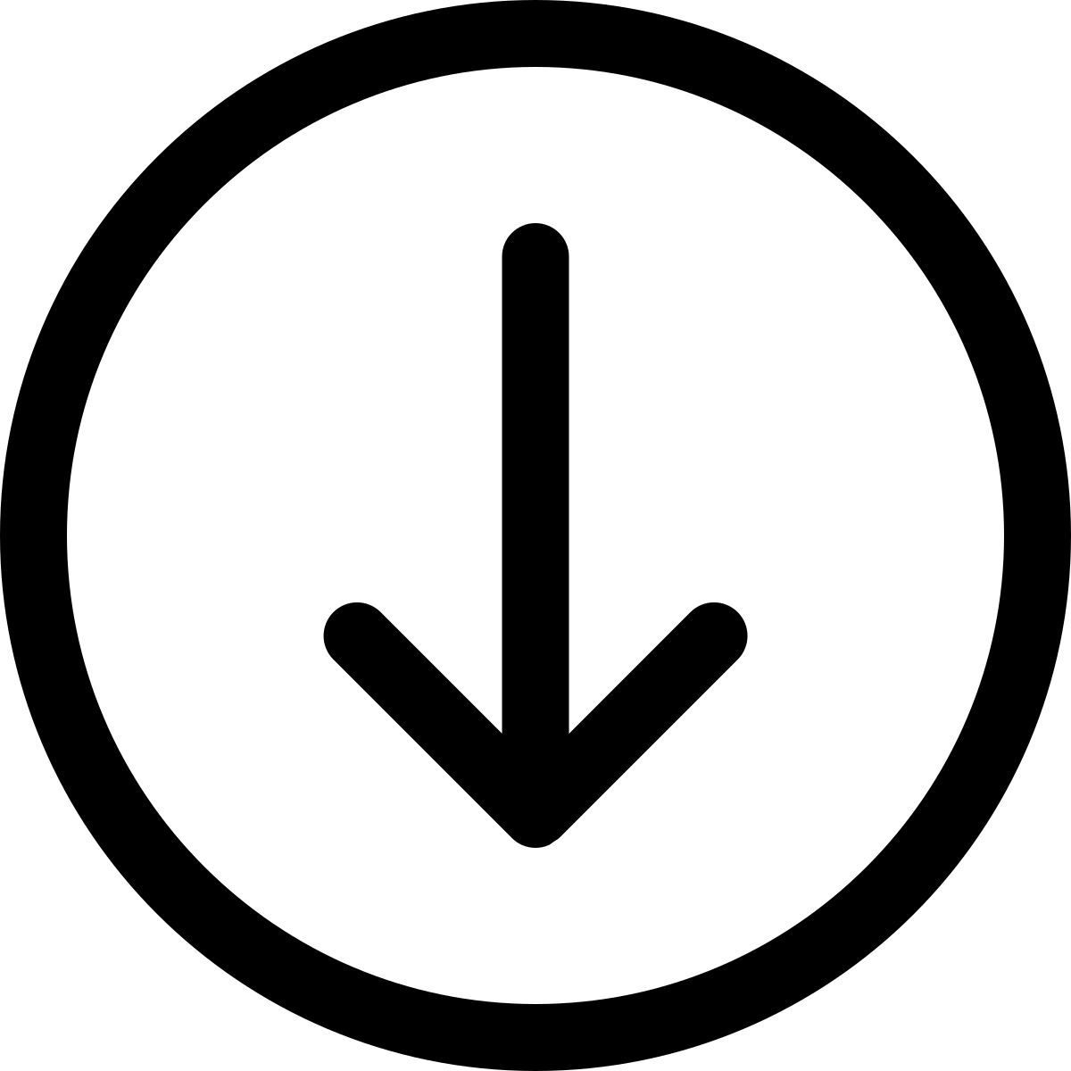 down arrow icon