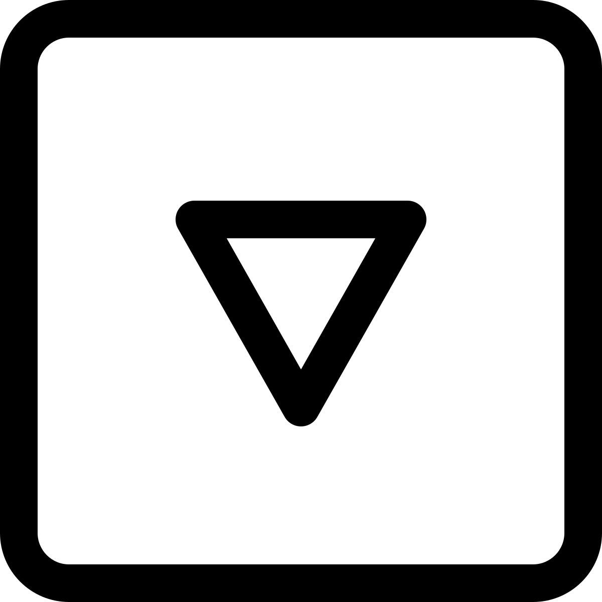 down arrow key icon