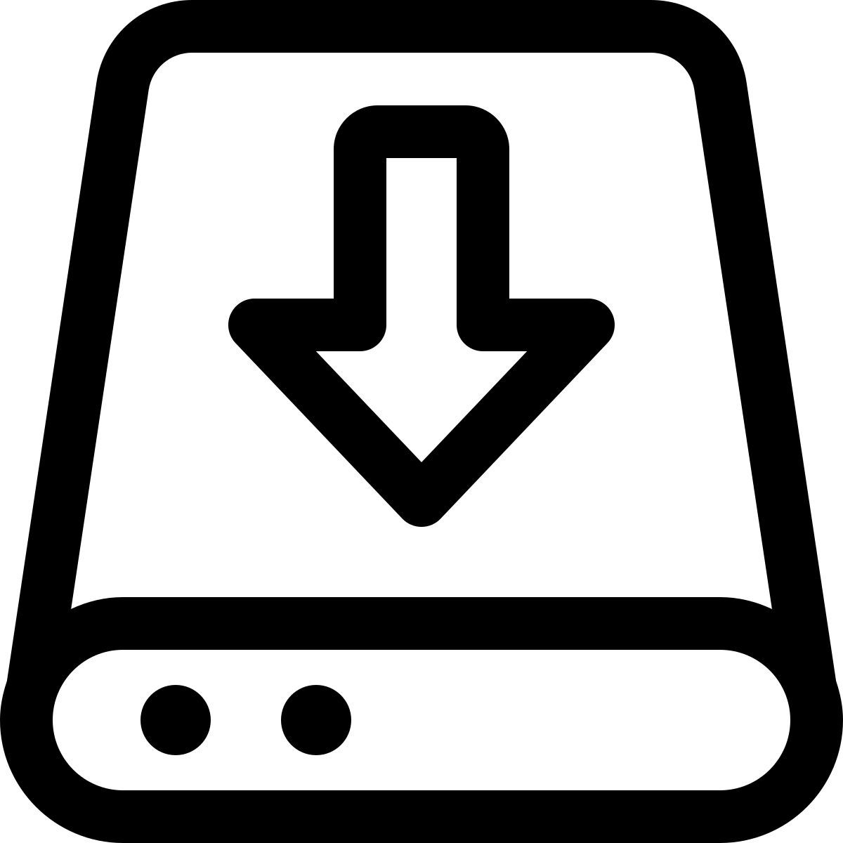 download from hard drive icon