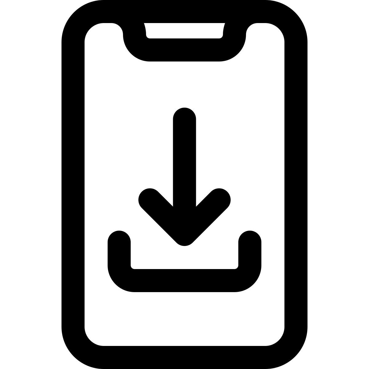 smartphone download icon