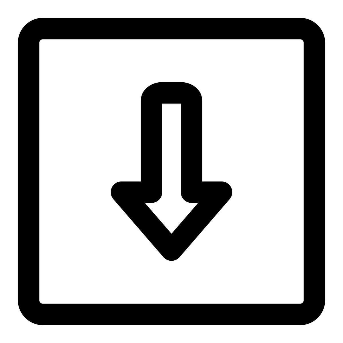 下矢印 icon