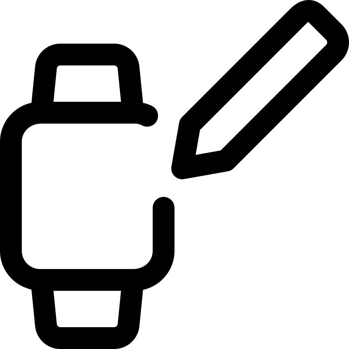 edit smartwatch face icon