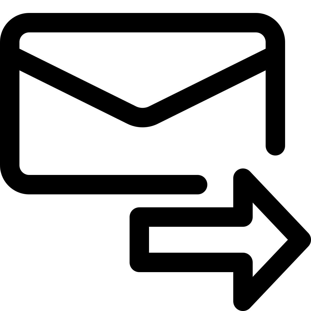 schaltfläche „e mail weiterleiten“ icon