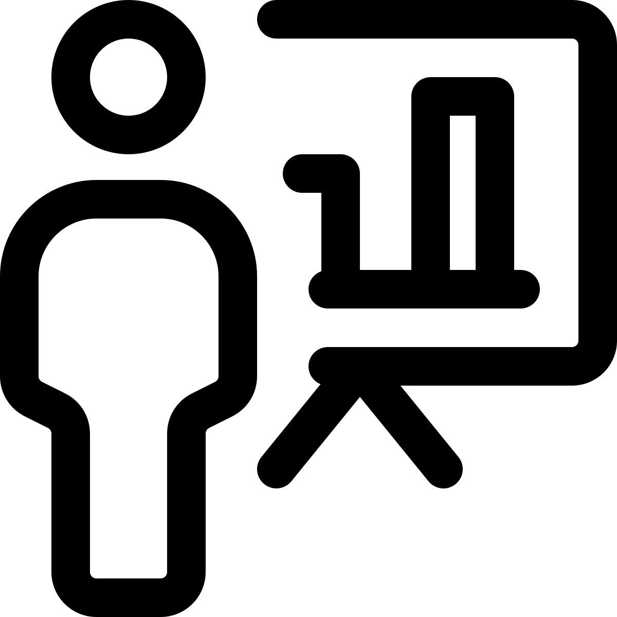 giving presentation icon