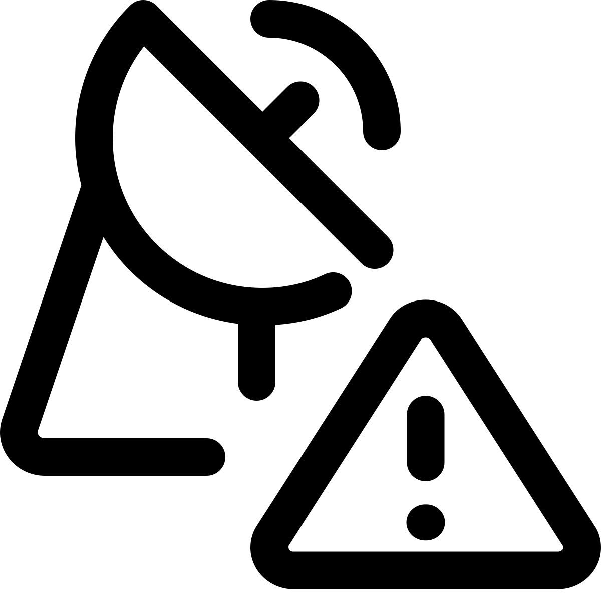 satellite dish error icon