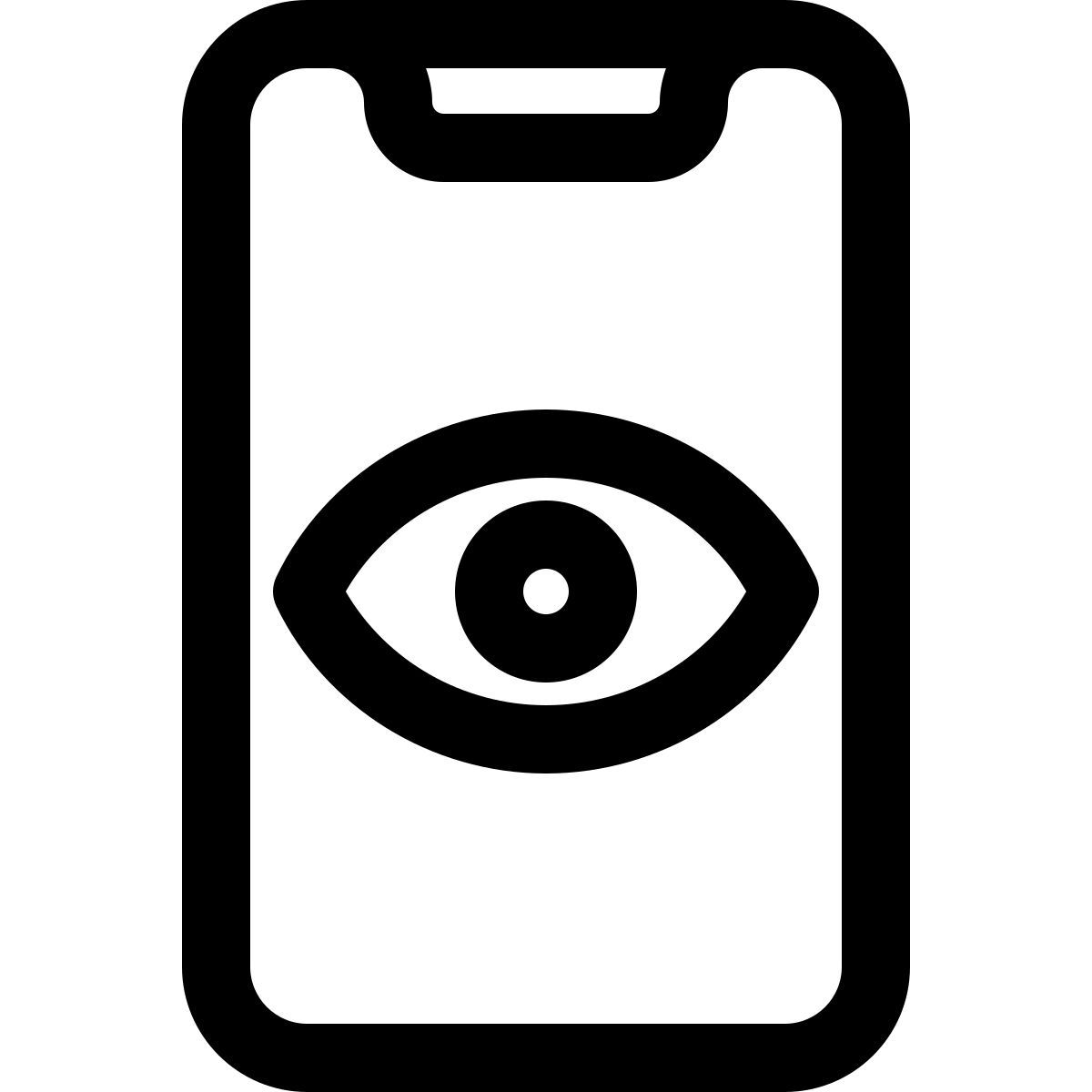 escaneo de retina de teléfonos inteligentes icon