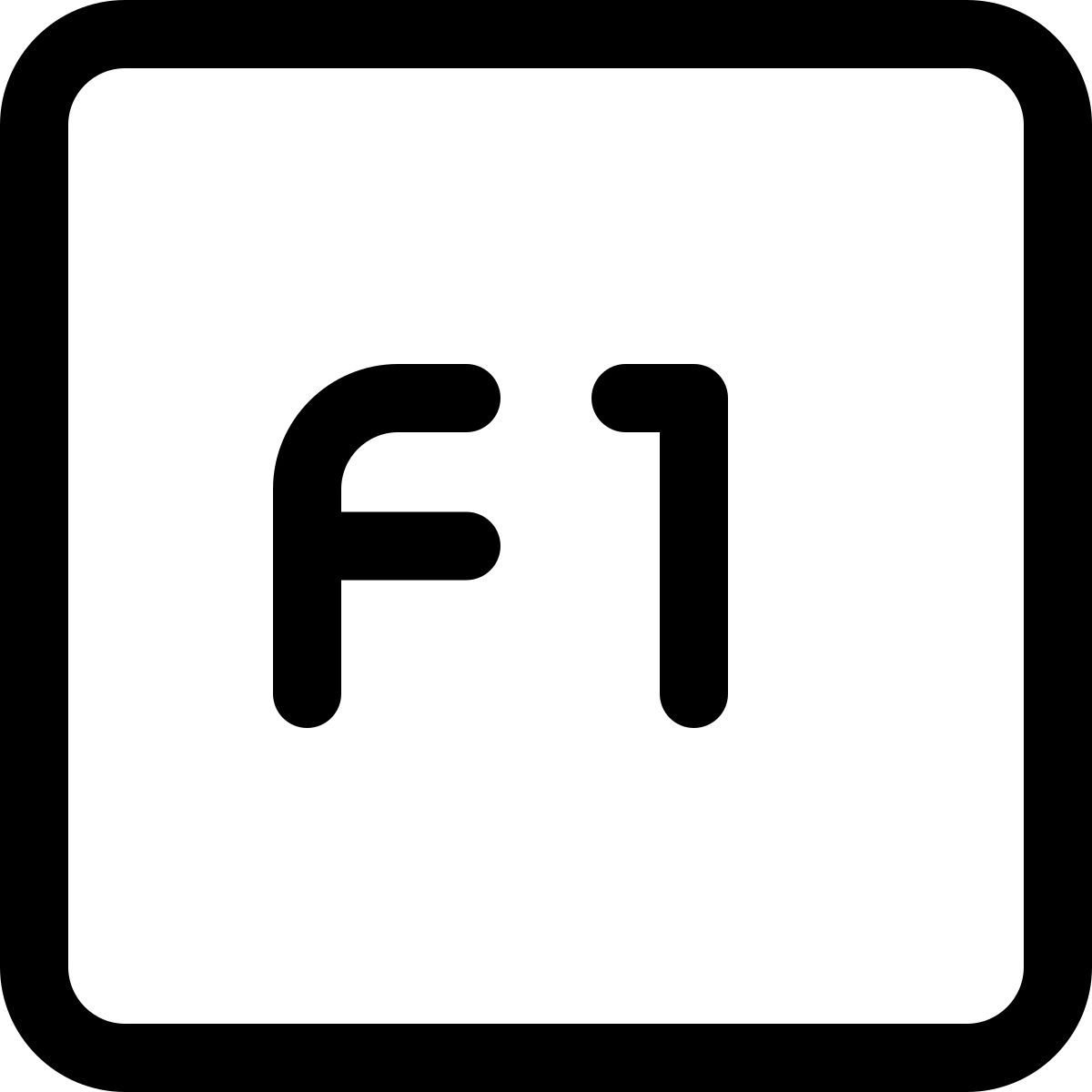 tasto f1 icon