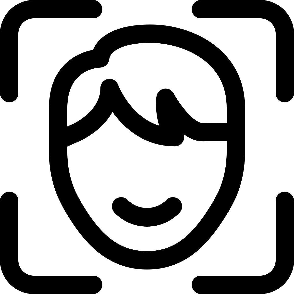 디지털 휴대용 기기의 얼굴 스캔 기능 icon