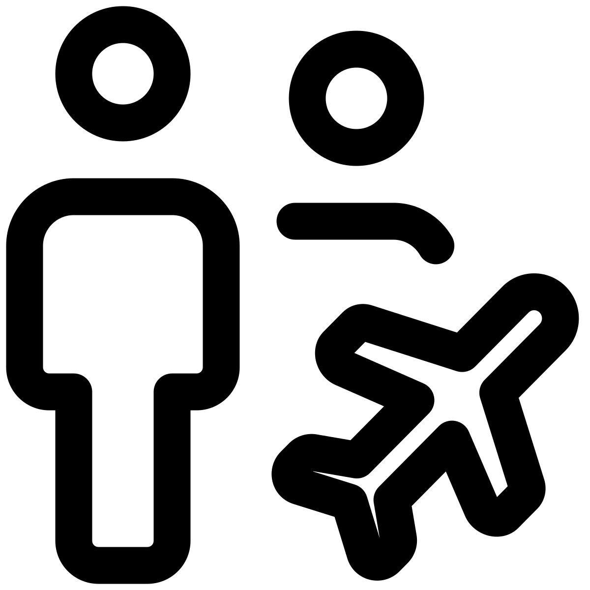 flight passengers icon