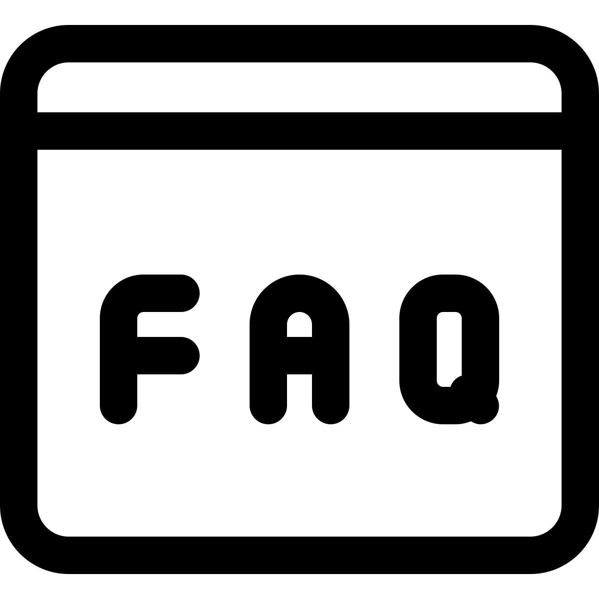página de perguntas frequentes icon
