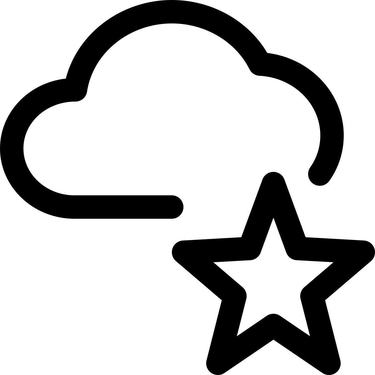favorite cloud icon