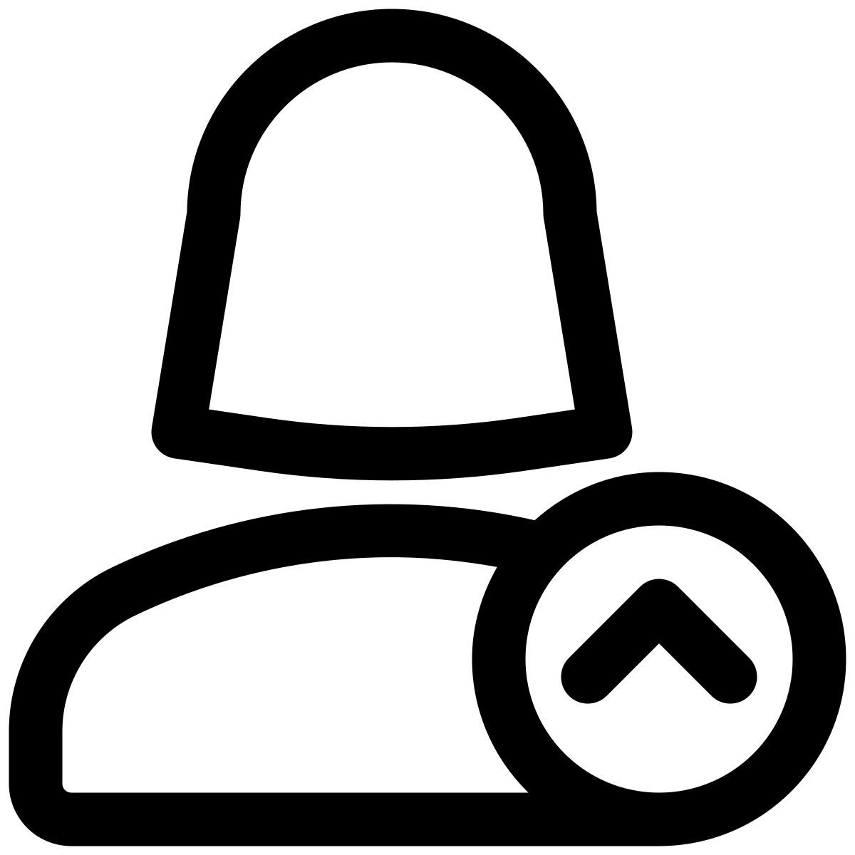 female user with up direction arrow for straight navigation icon