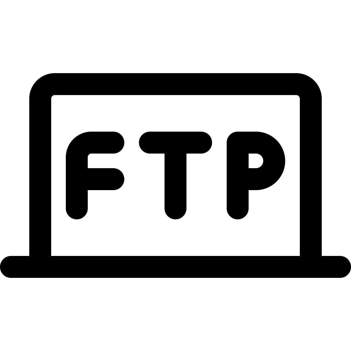 ordinateur portable ftp icon