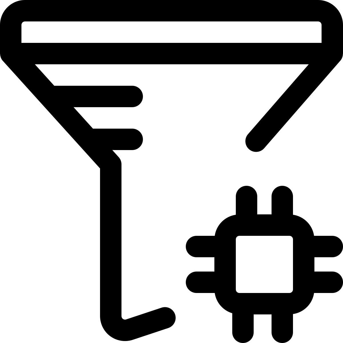 microprocessor filter icon