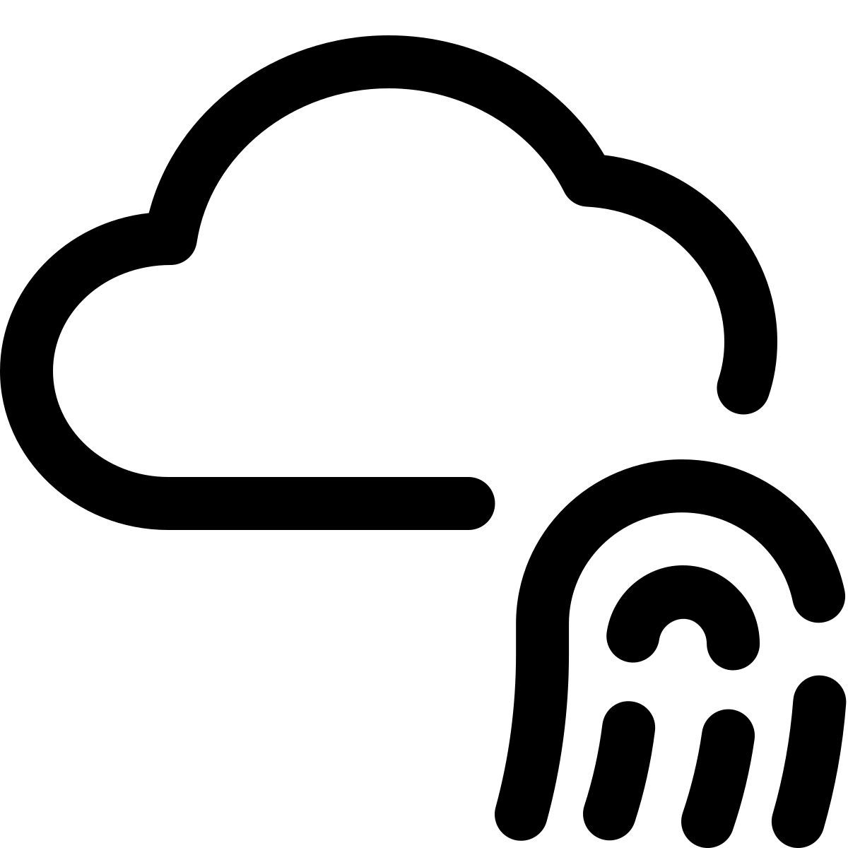 cloud biometrie icon