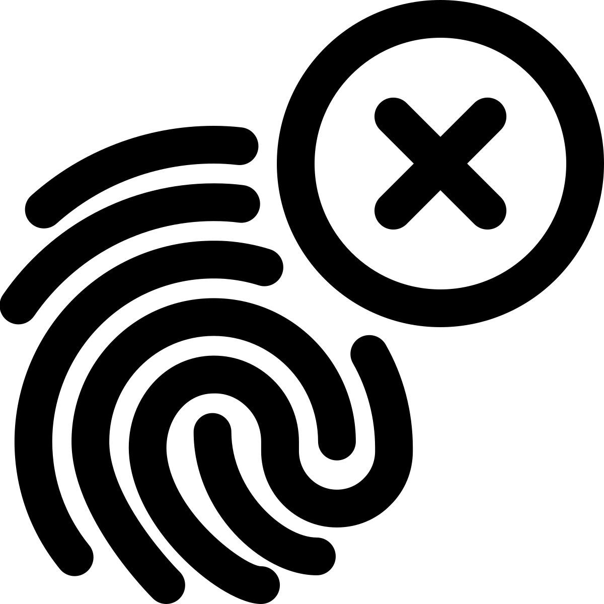 fingerprint error icon