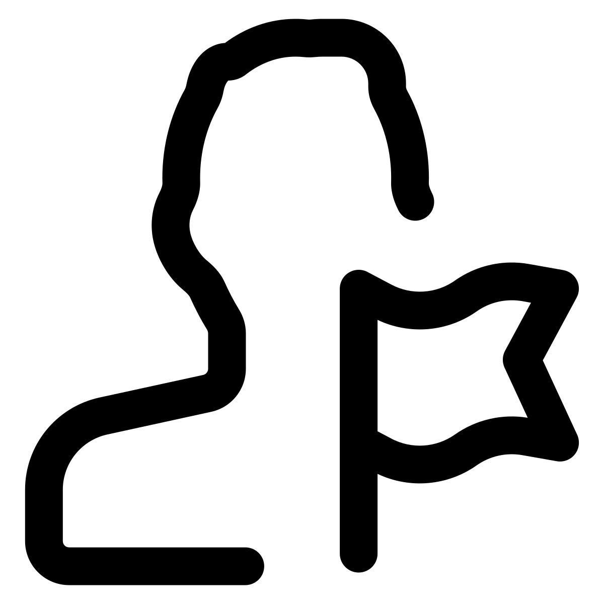 drapeau de l'utilisateur icon