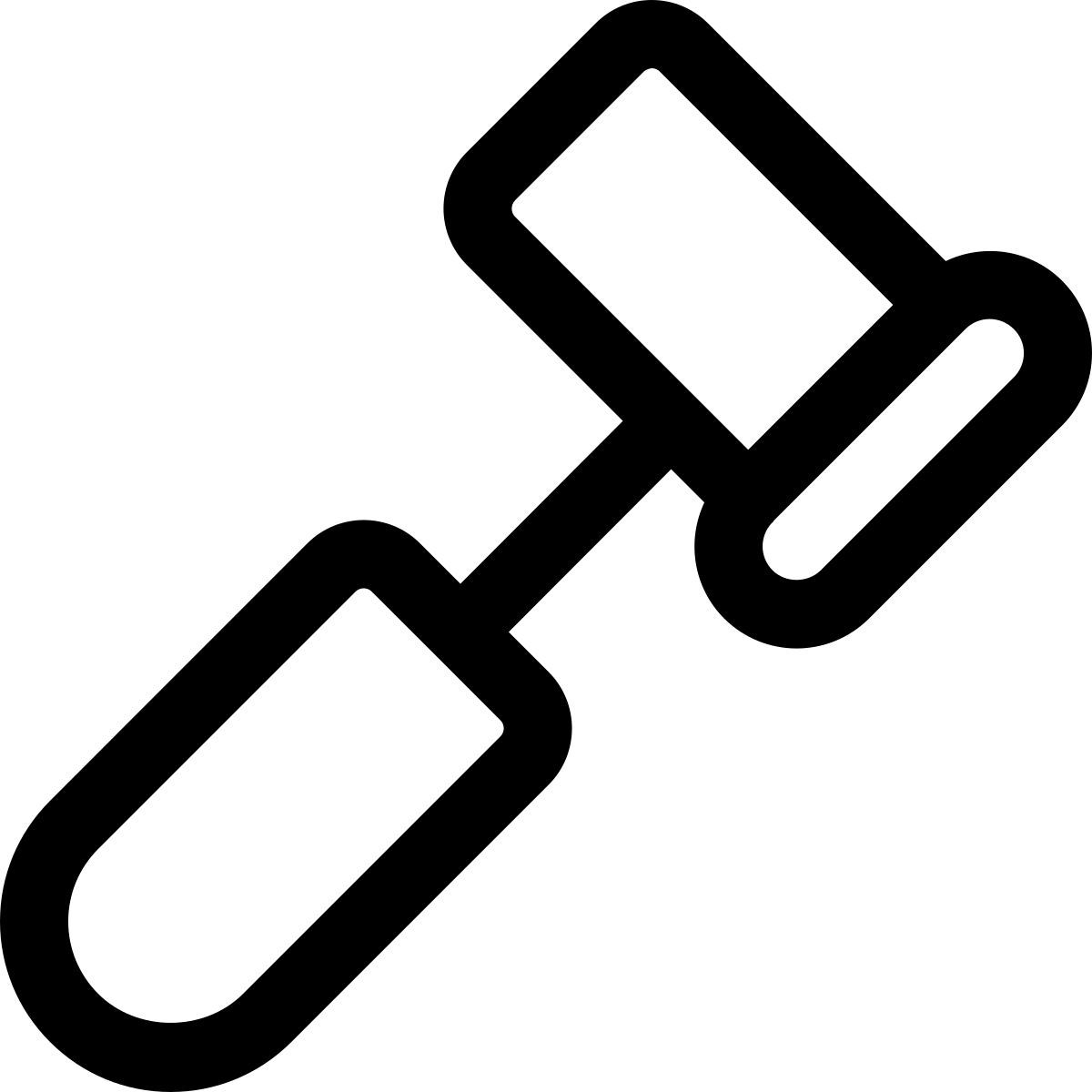 marteau à face plate icon